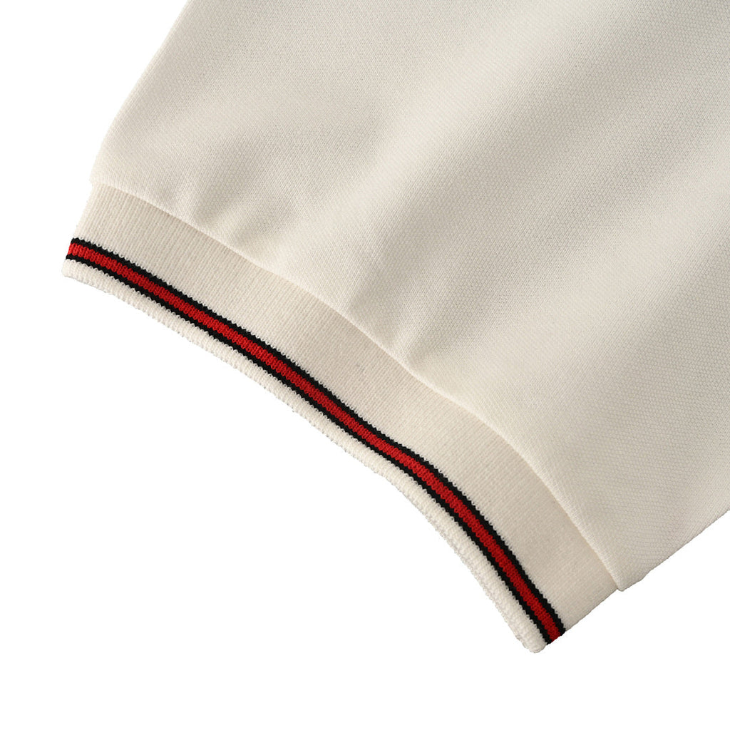GUCCI Ribbed Jacquard Short-Sleeve Polo Shirt