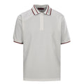 GUCCI Ribbed Jacquard Short-Sleeve Polo Shirt