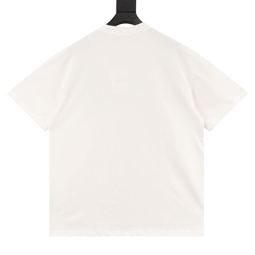 Chrome Hearts Color-block Gothic Script Cross Necklace T-Shirt