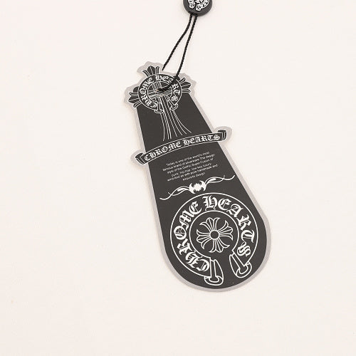 Chrome Hearts Color-block Gothic Script Cross Necklace T-Shirt