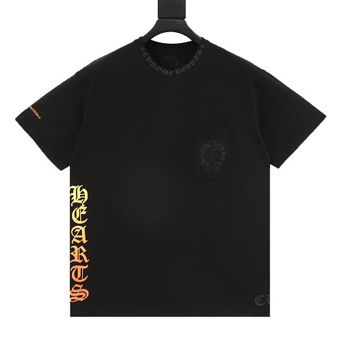 Chrome Hearts Yellow Sanskrit Print T-Shirt