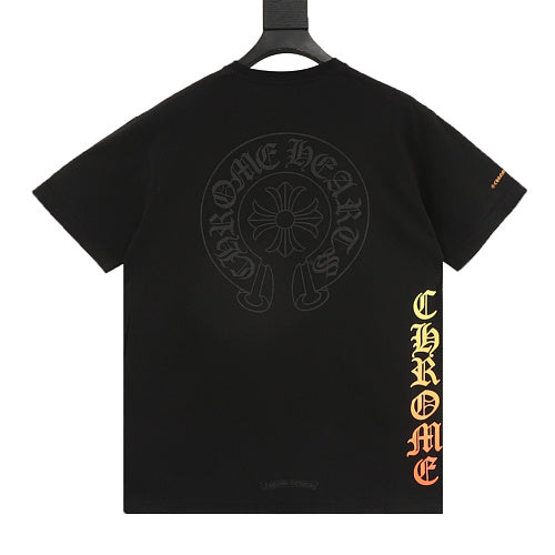 Chrome Hearts Yellow Sanskrit Print T-Shirt