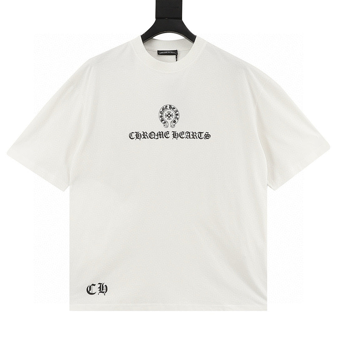Chrome Hearts Sanskrit Horseshoe Print T-Shirt