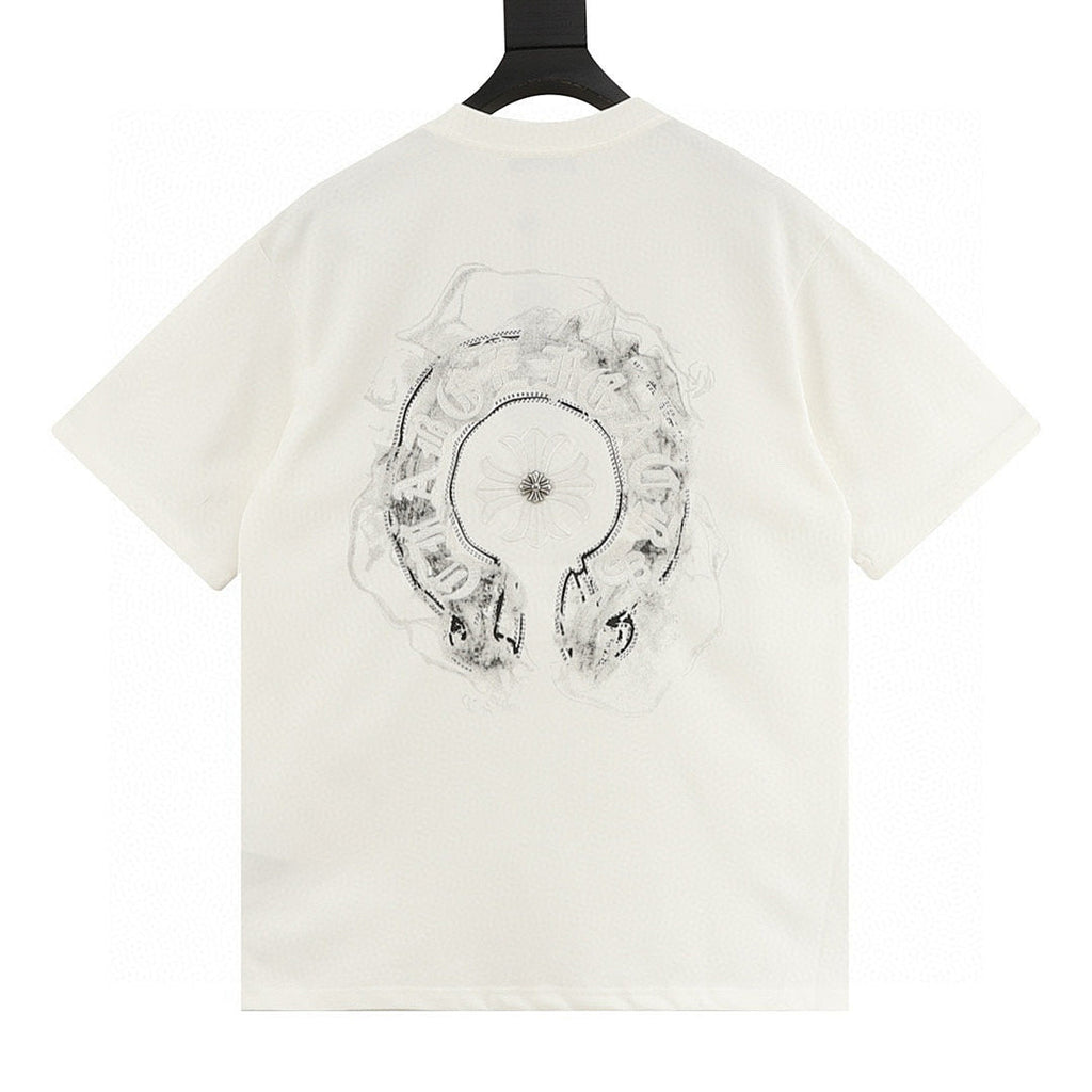 Chrome Hearts Front & Back Horseshoe T-Shirt