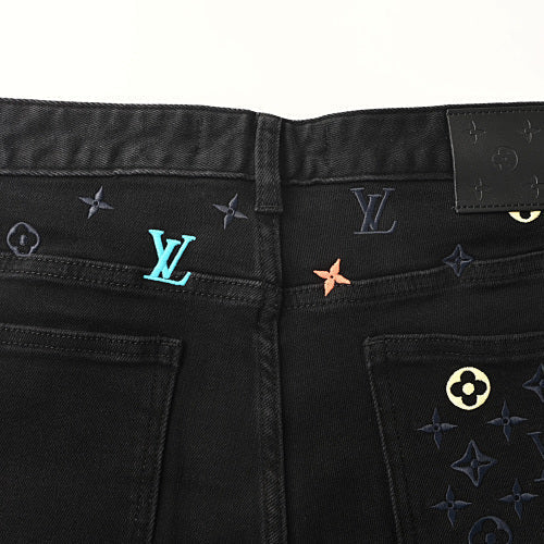 Louis Vuitton Wide-Leg Denim Jeans
