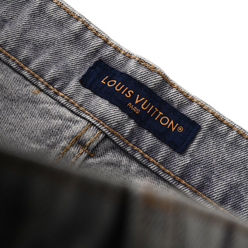 Louis Vuitton Monogram Faded Denim Straight-Leg Jeans