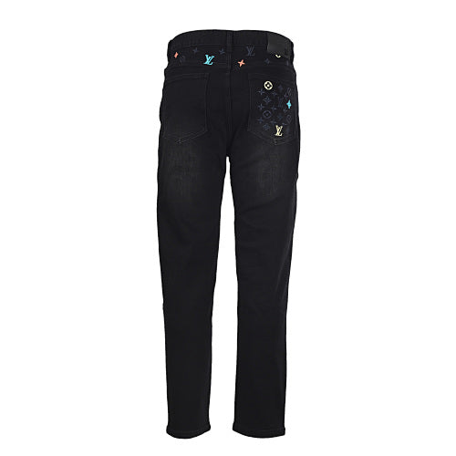 Louis Vuitton Wide-Leg Denim Jeans