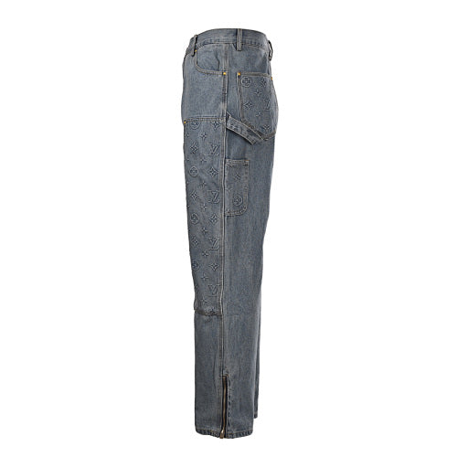 Louis Vuitton Monogram Slim-Fit Denim Jeans