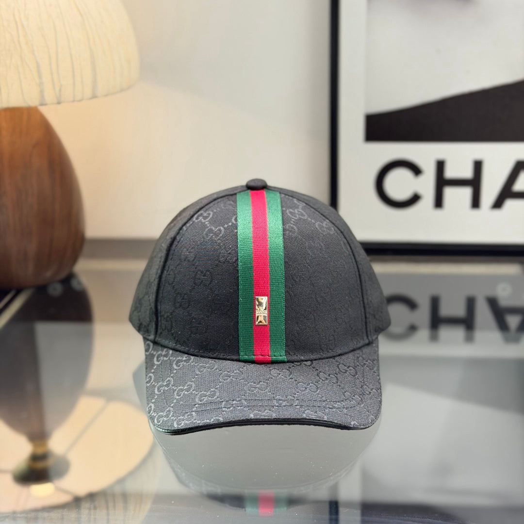 Premium Streetwear Baseball Cap with Signature Stripe & Monogram