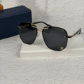 Modern Aviator Sunglasses Gold Metal Frame UV Protection Shades