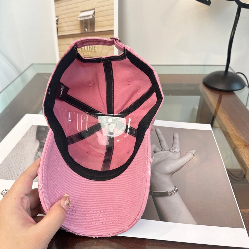 Elegant Distressed Cross Baseball Cap