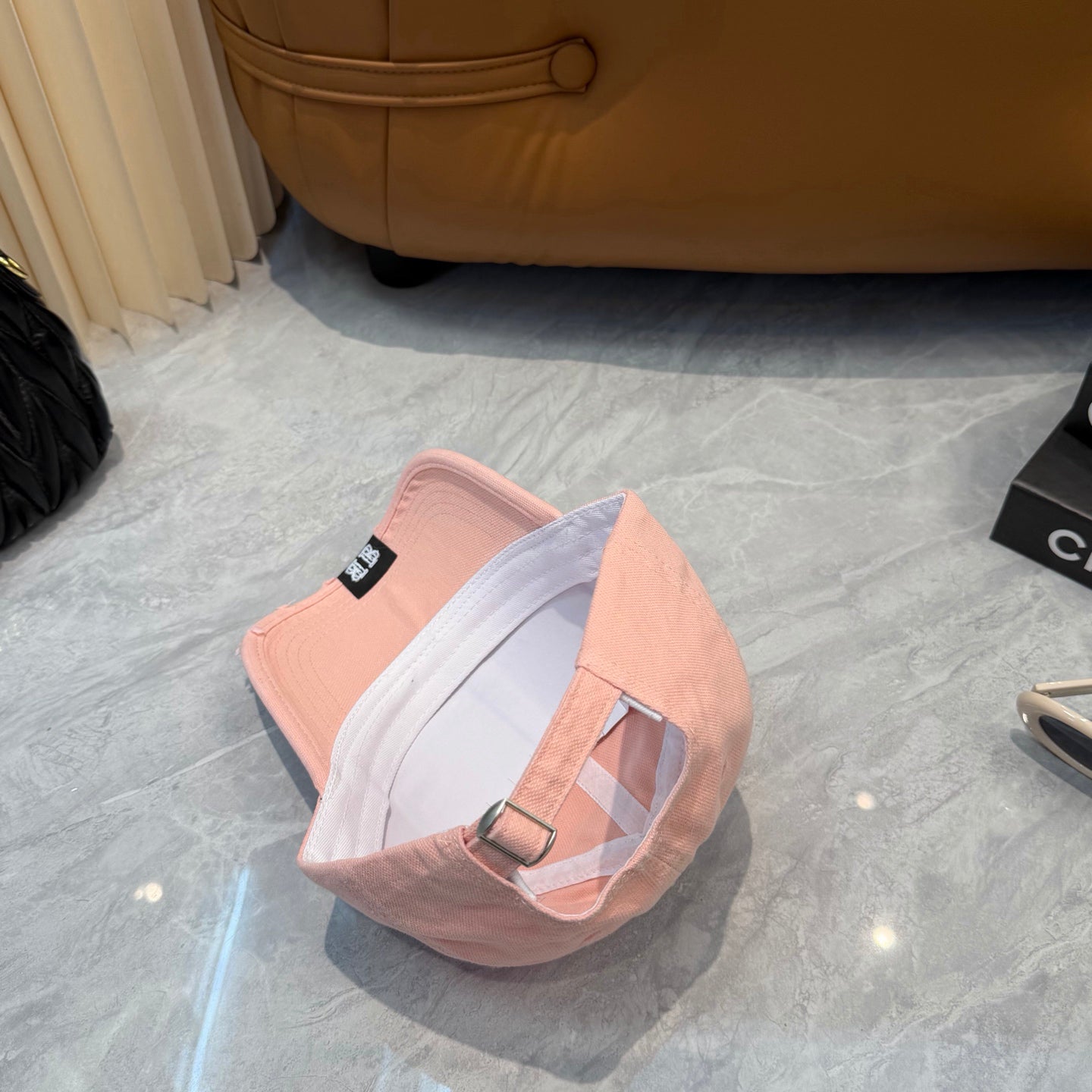 Chic Distressed Pink Baseball Cap