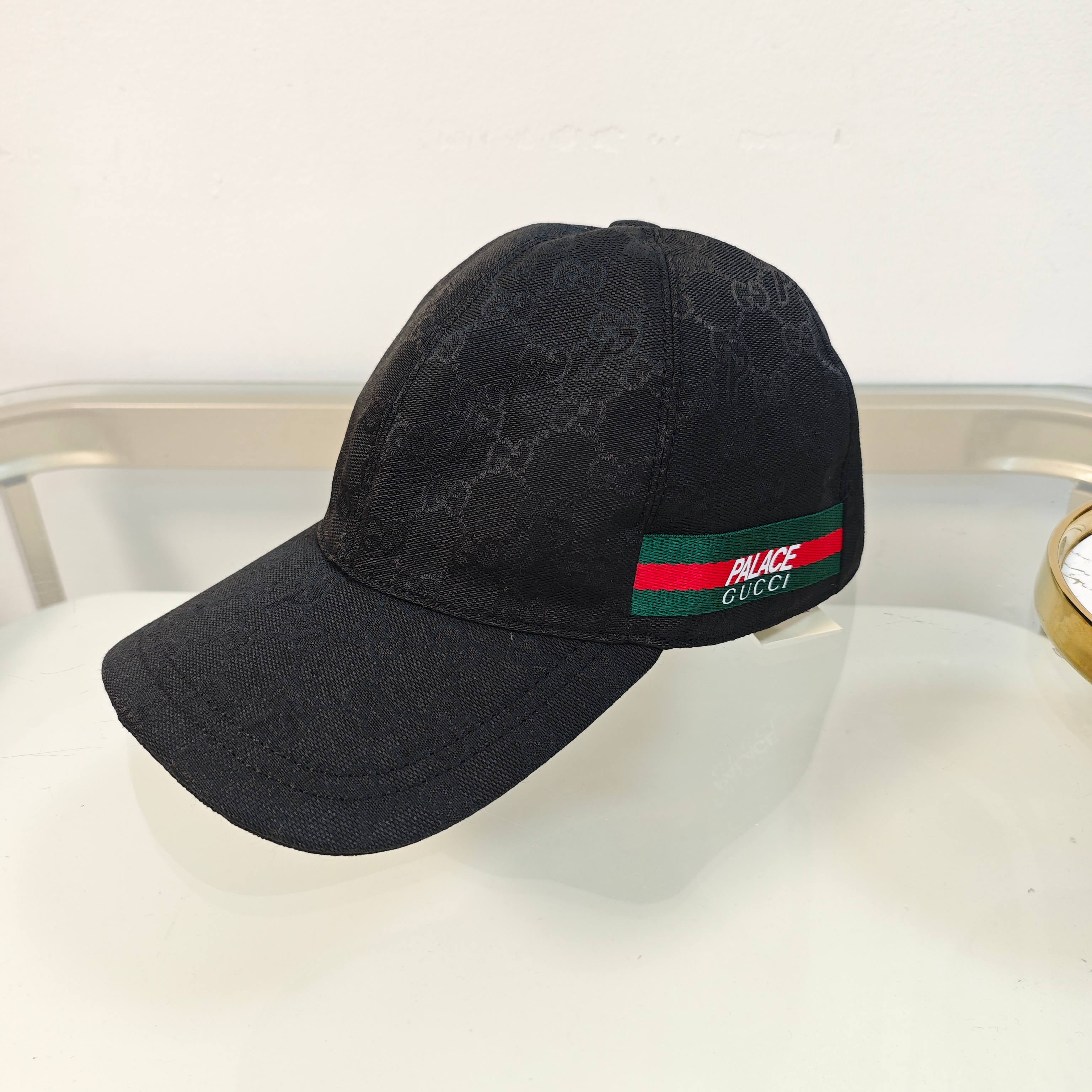 Elegant Black Monogram Baseball Cap