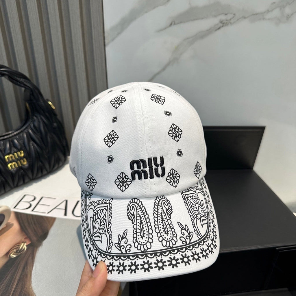 Bohemian Pattern Cotton Baseball Cap - Adjustable Streetwear Hat