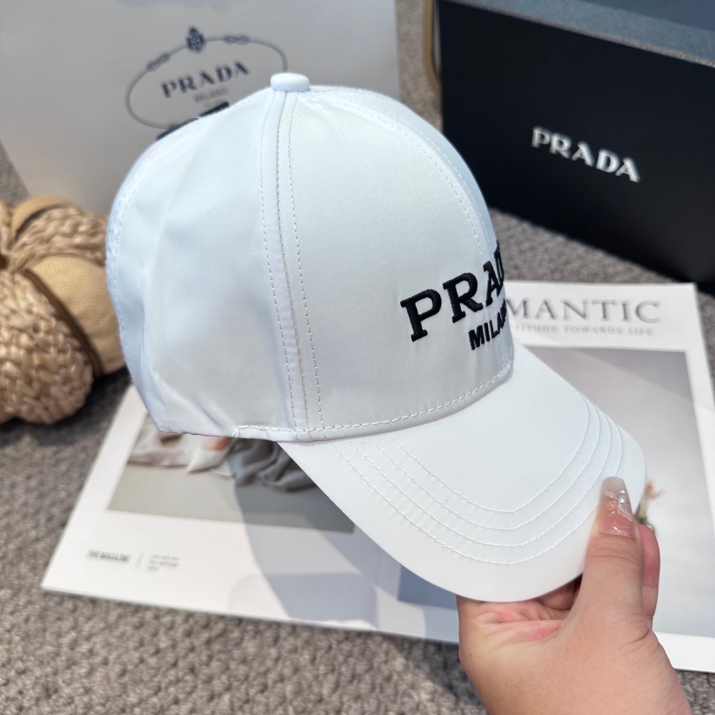 Embroidered Logo Baseball Cap - Lightweight Sporty Aesthetic