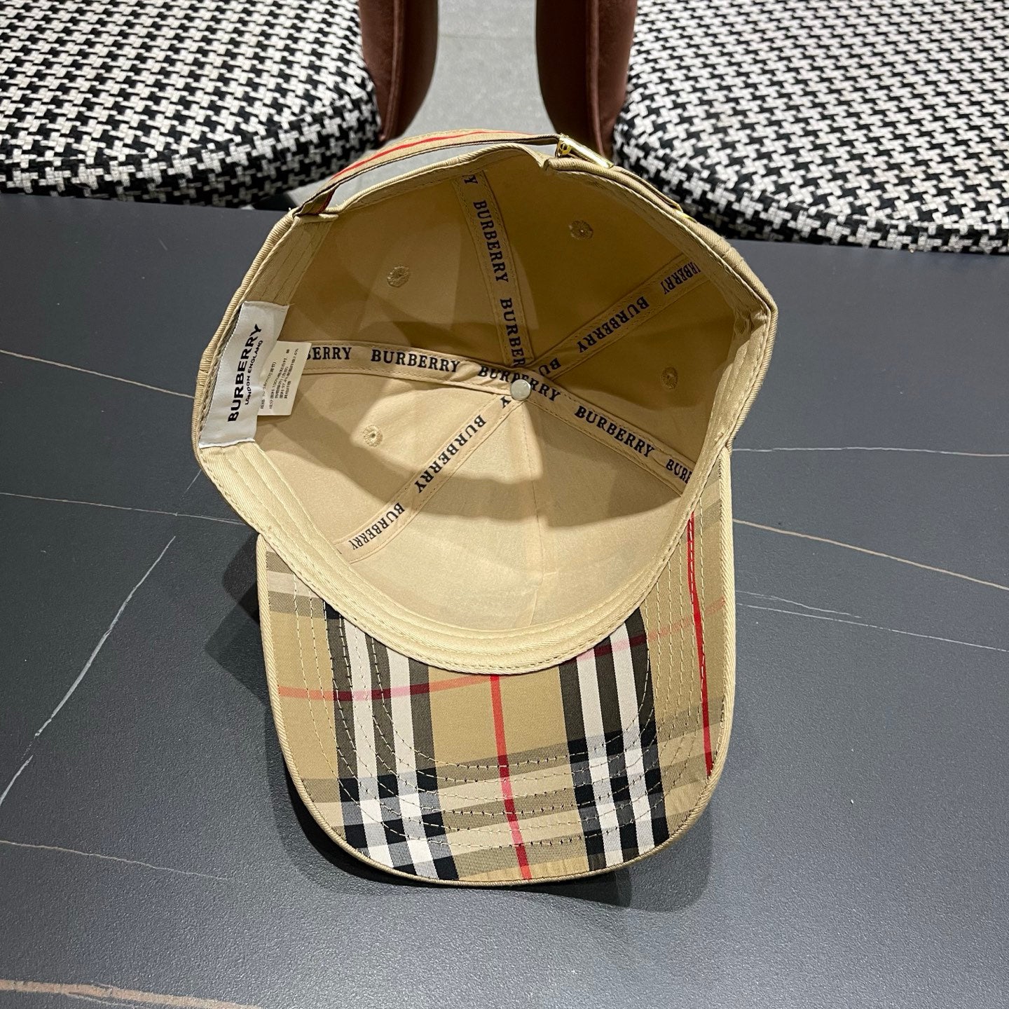 Classic Heritage Embroidered Baseball Cap - Adjustable Khaki Hat