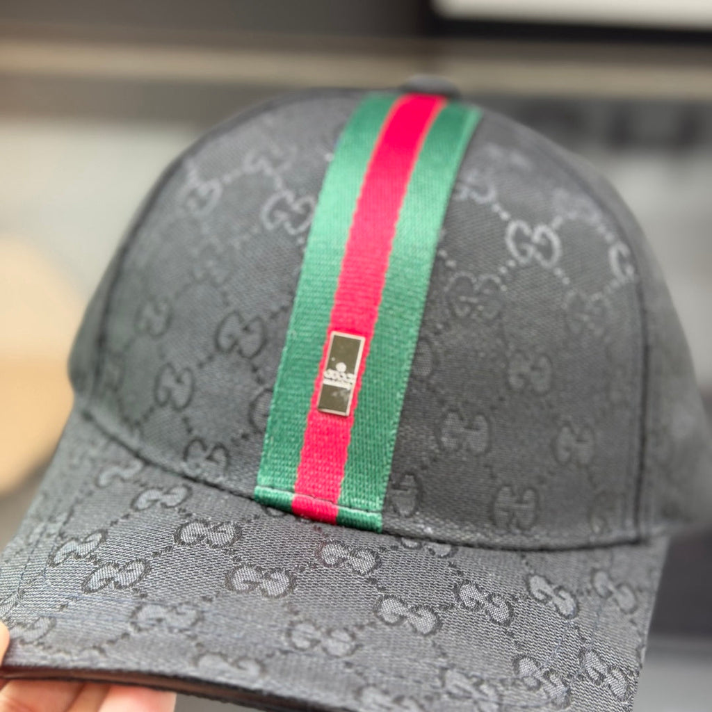 Premium Streetwear Baseball Cap with Signature Stripe & Monogram