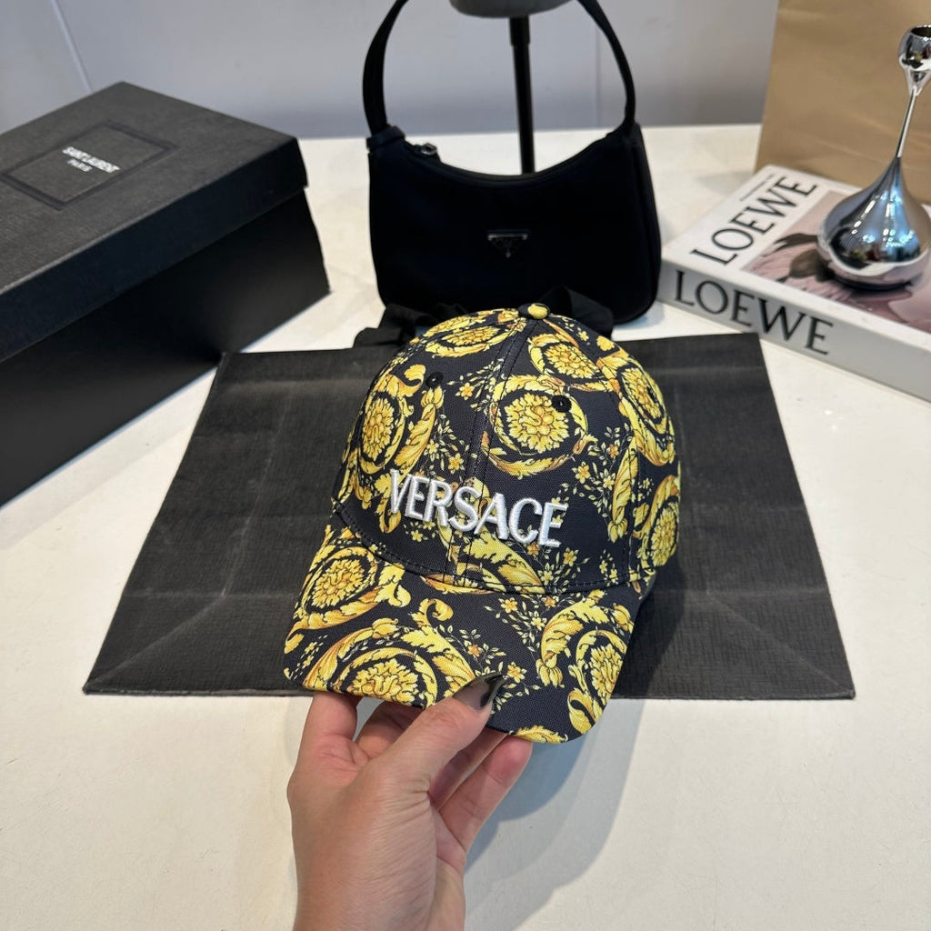 Floral Embroidered Baseball Cap - Contemporary Elegance