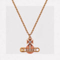 18K Vivienne West Mayfair Bas Relief Pendant Necklace