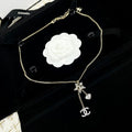 18K  Chanel Heart & Star Crystal Necklace