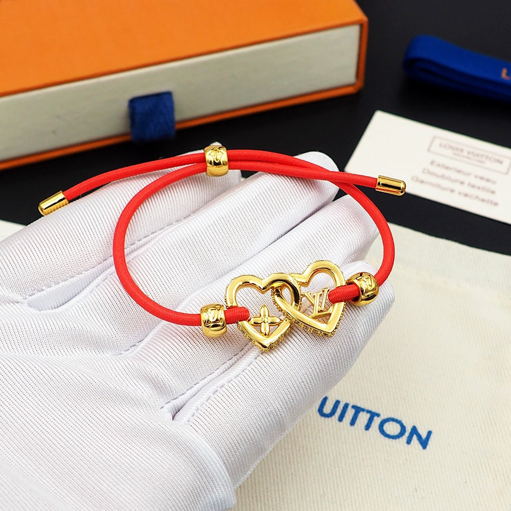 18K Louis Vuitton My Love Red Bracelet