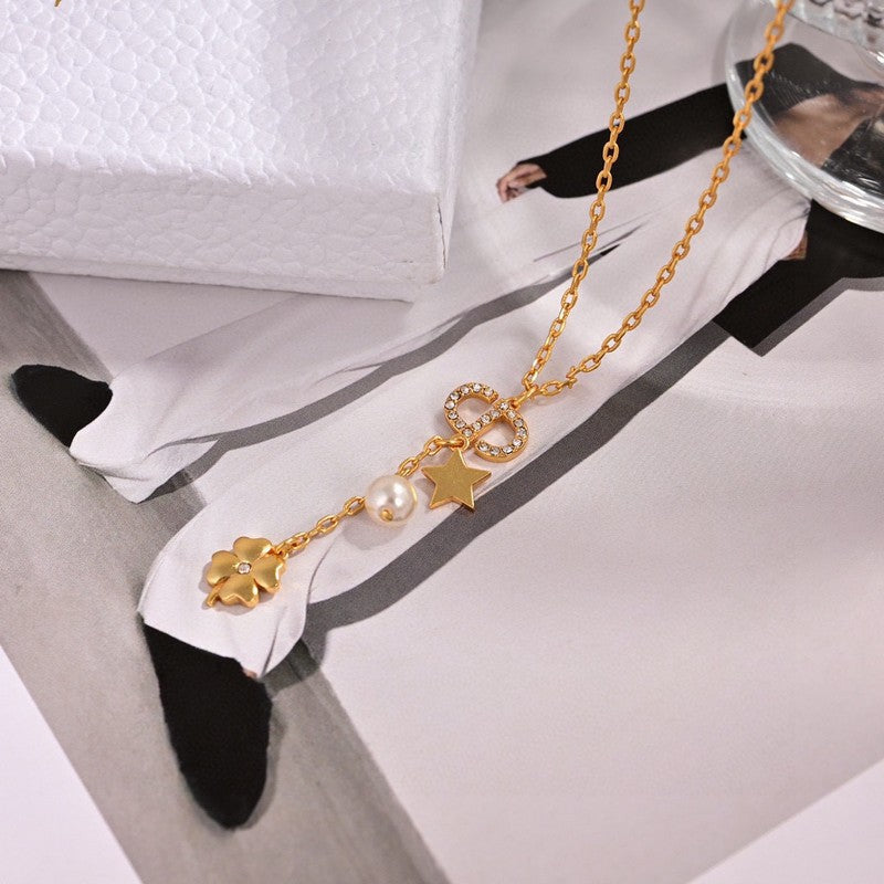 18K Petit Dior Lucky Charms Necklace