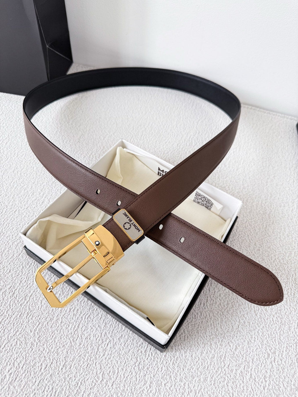 Men's Genuine Cowhide Leather Belt – Classic Pin Buckle | 3.5cm Width | Gift-Ready