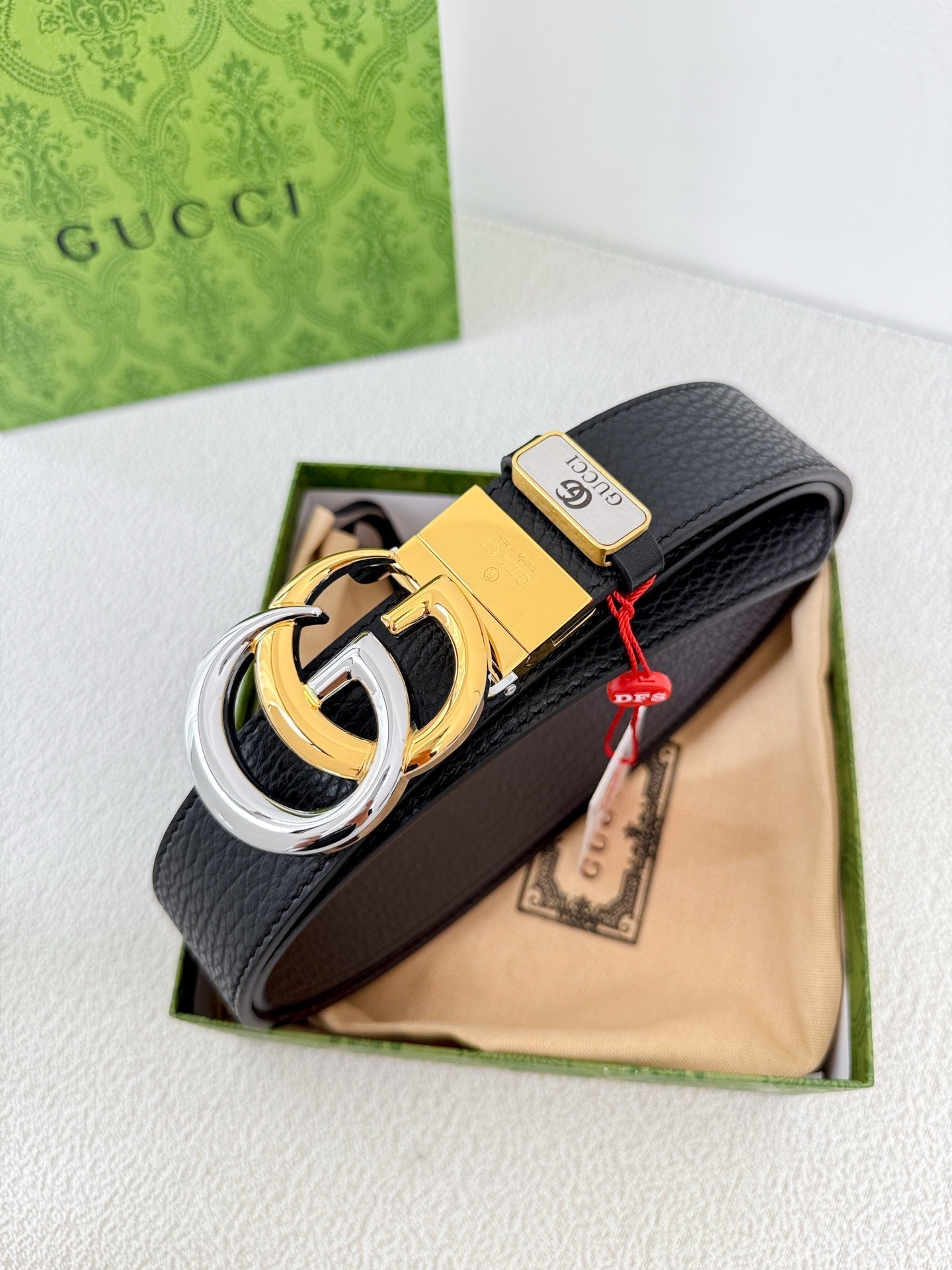 Designer Premium leather belt width 3.8cm
