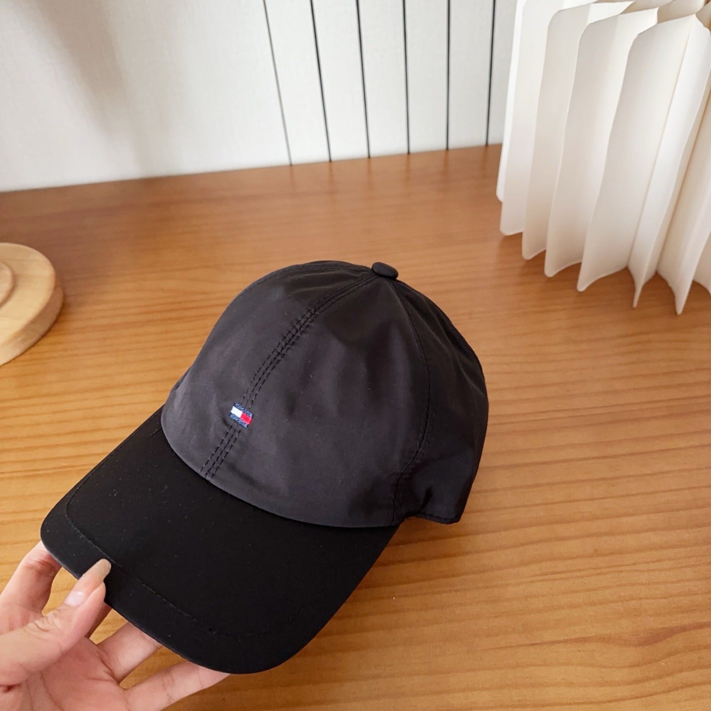 Black Nylon Baseball Cap