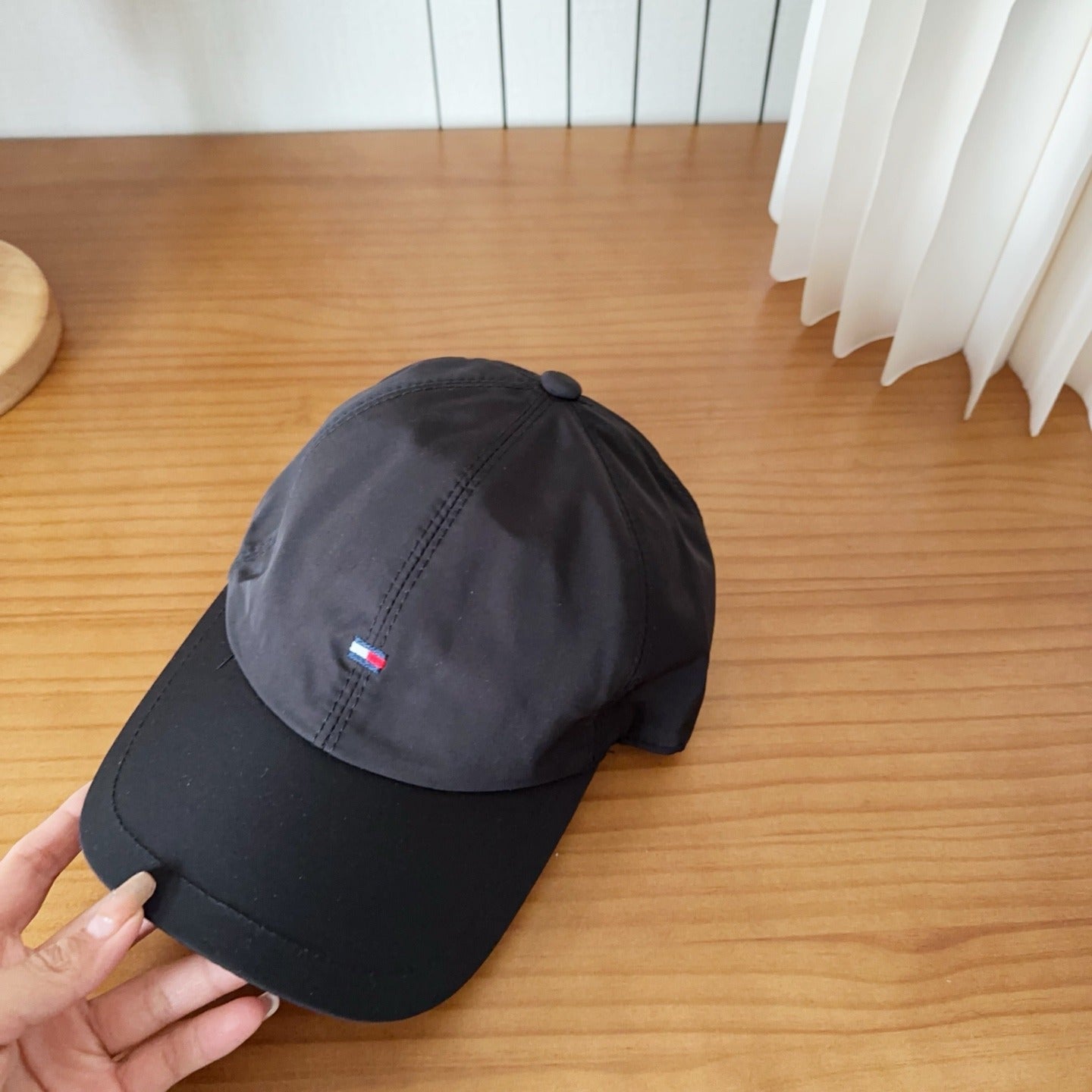 Black Nylon Baseball Cap