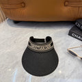 Women's Wide Brim Woven Sun Visor Hat