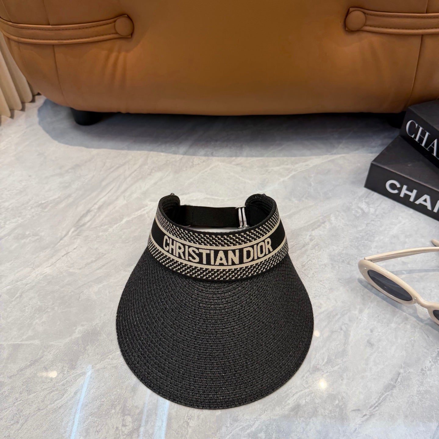 Women's Wide Brim Woven Sun Visor Hat