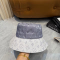 Two-Tone Monogram Style Bucket Hat