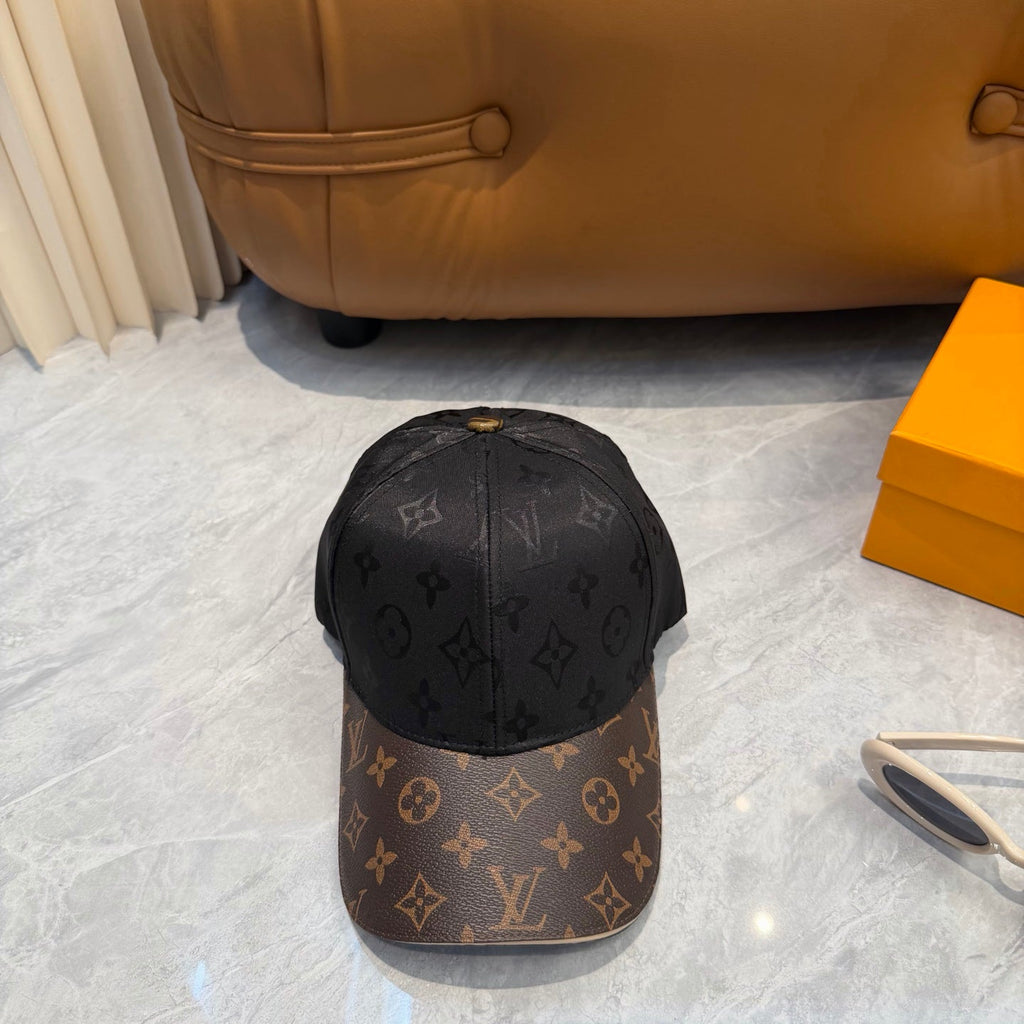 Monogram Print Adjustable Baseball Cap