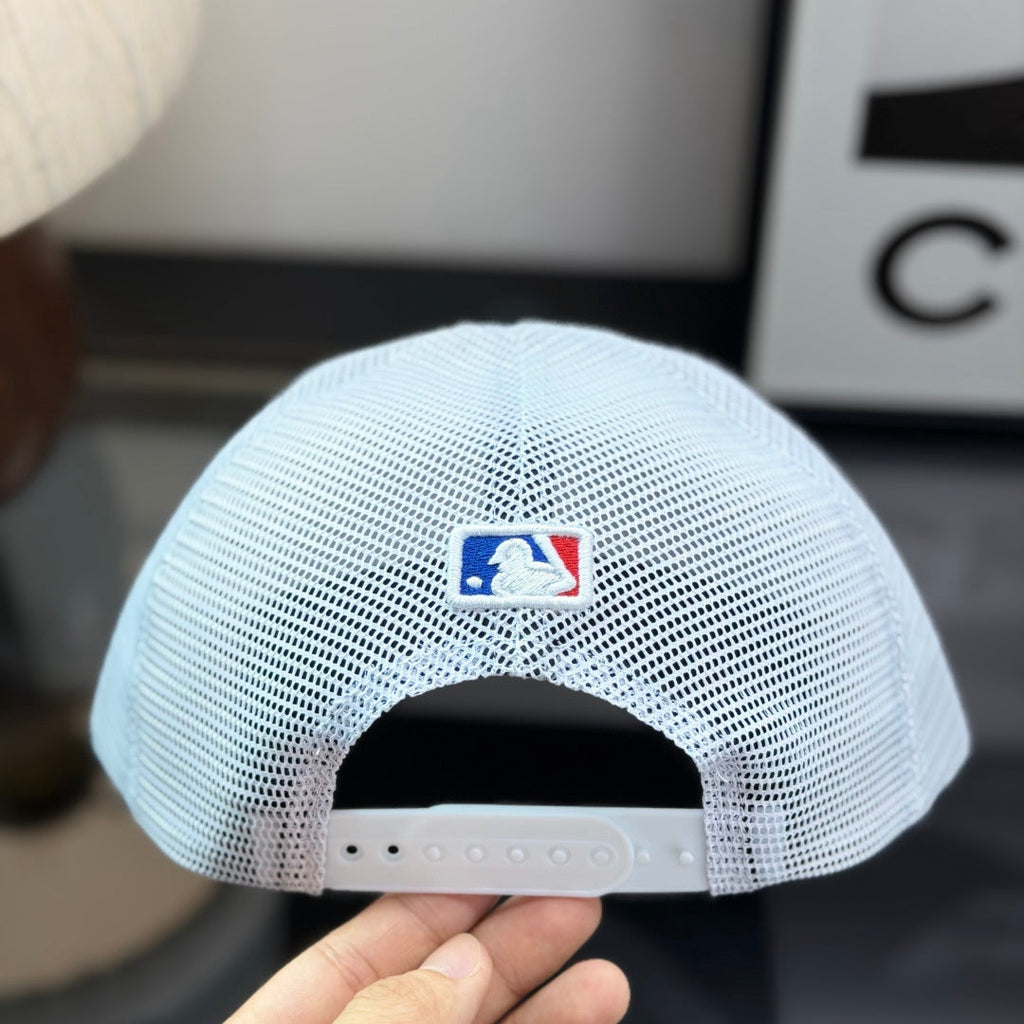 Black & White Mesh Trucker Cap