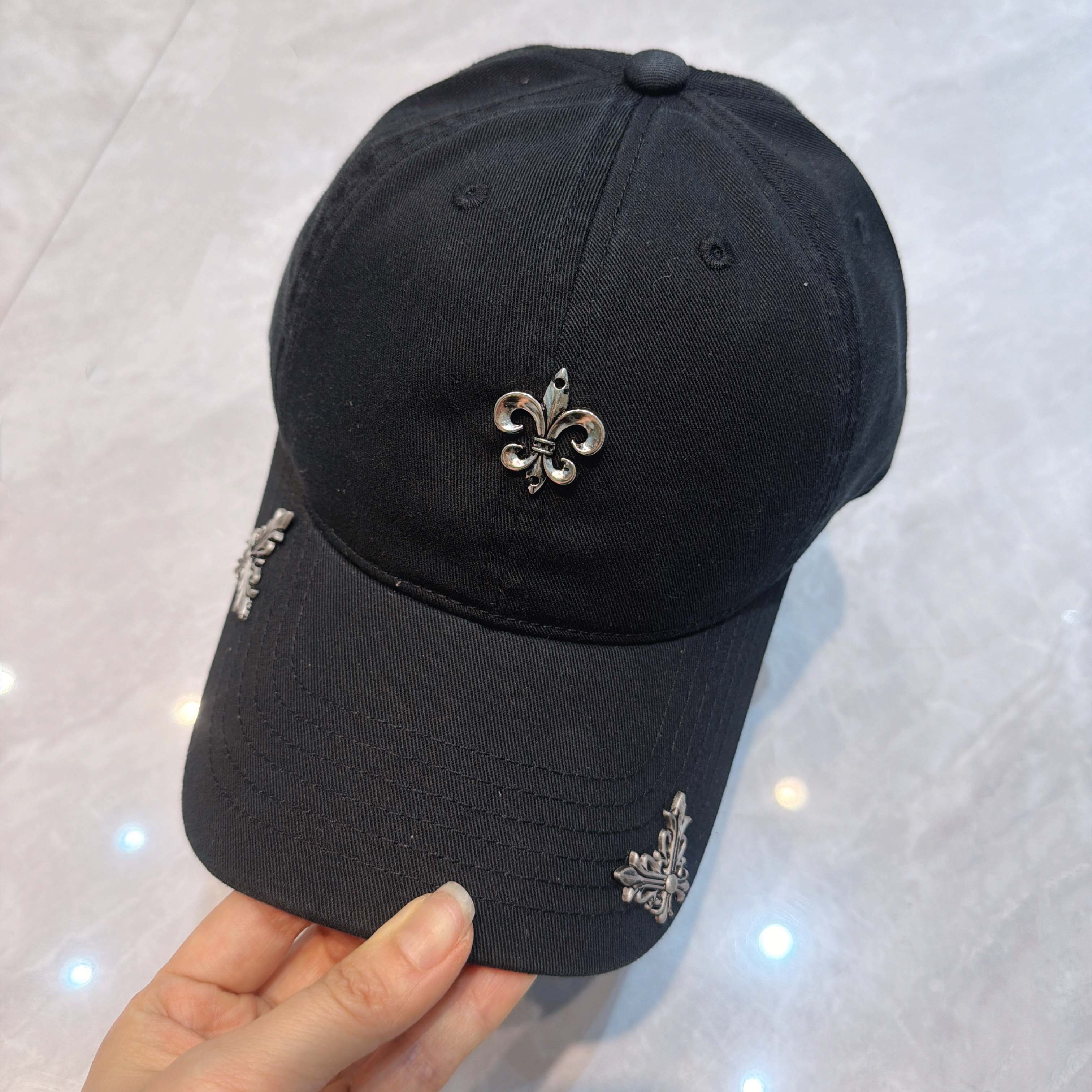 Chrome Hearts Cross‑Patch Baseball Cap