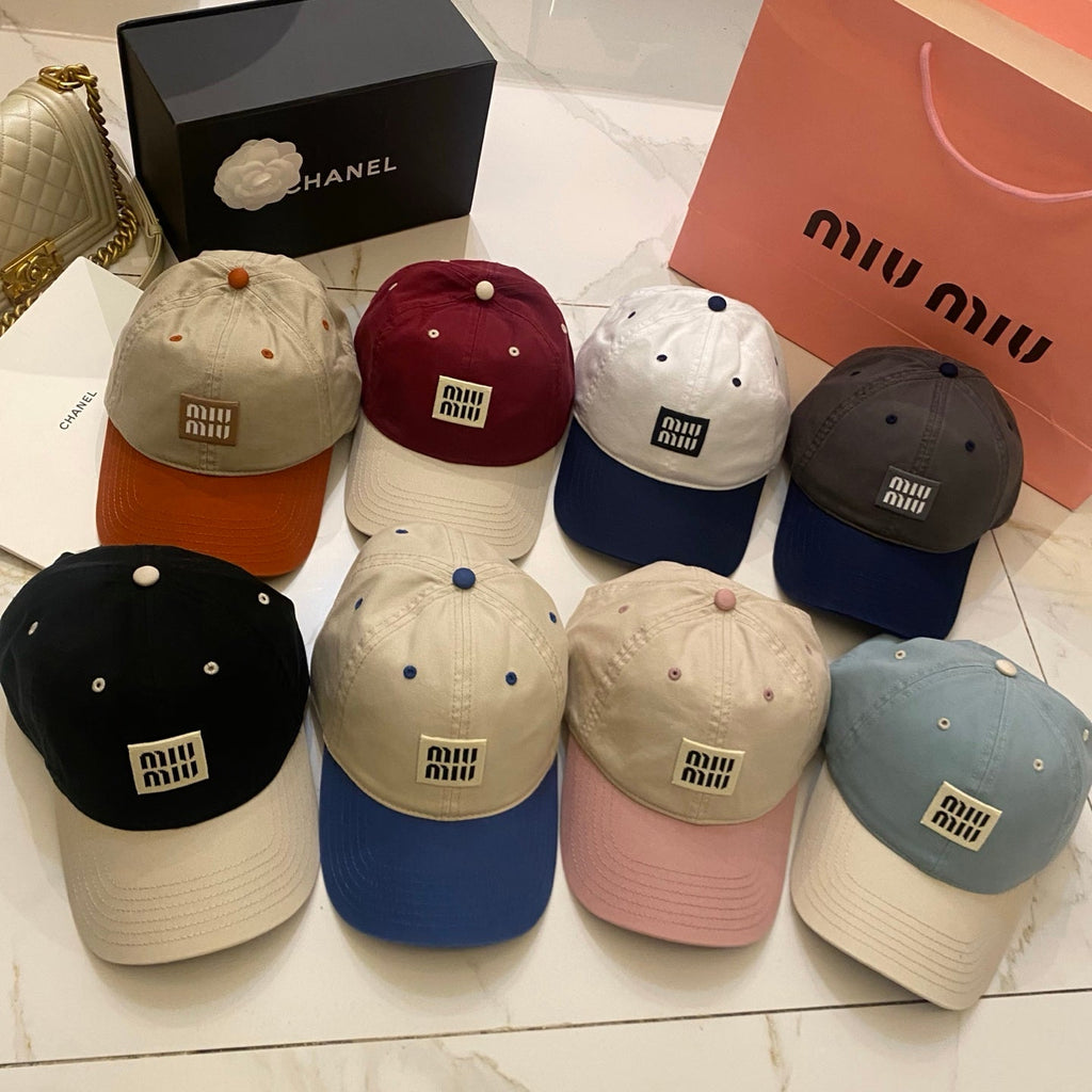 Miu Miu Contrast Color Baseball Cap