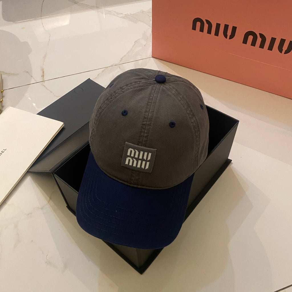 Miu Miu Contrast Color Baseball Cap