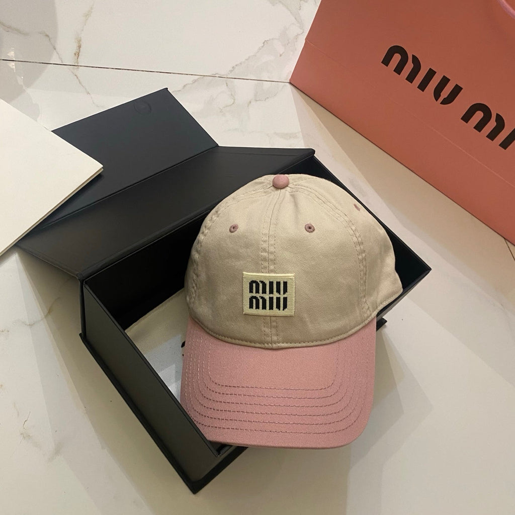Miu Miu Contrast Color Baseball Cap