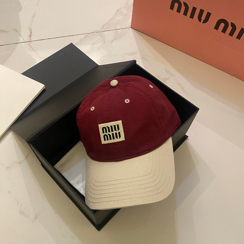 Miu Miu Contrast Color Baseball Cap