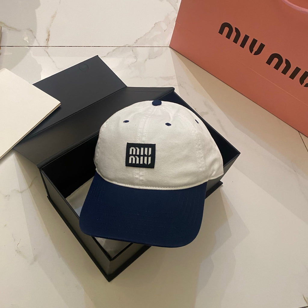 Miu Miu Contrast Color Baseball Cap