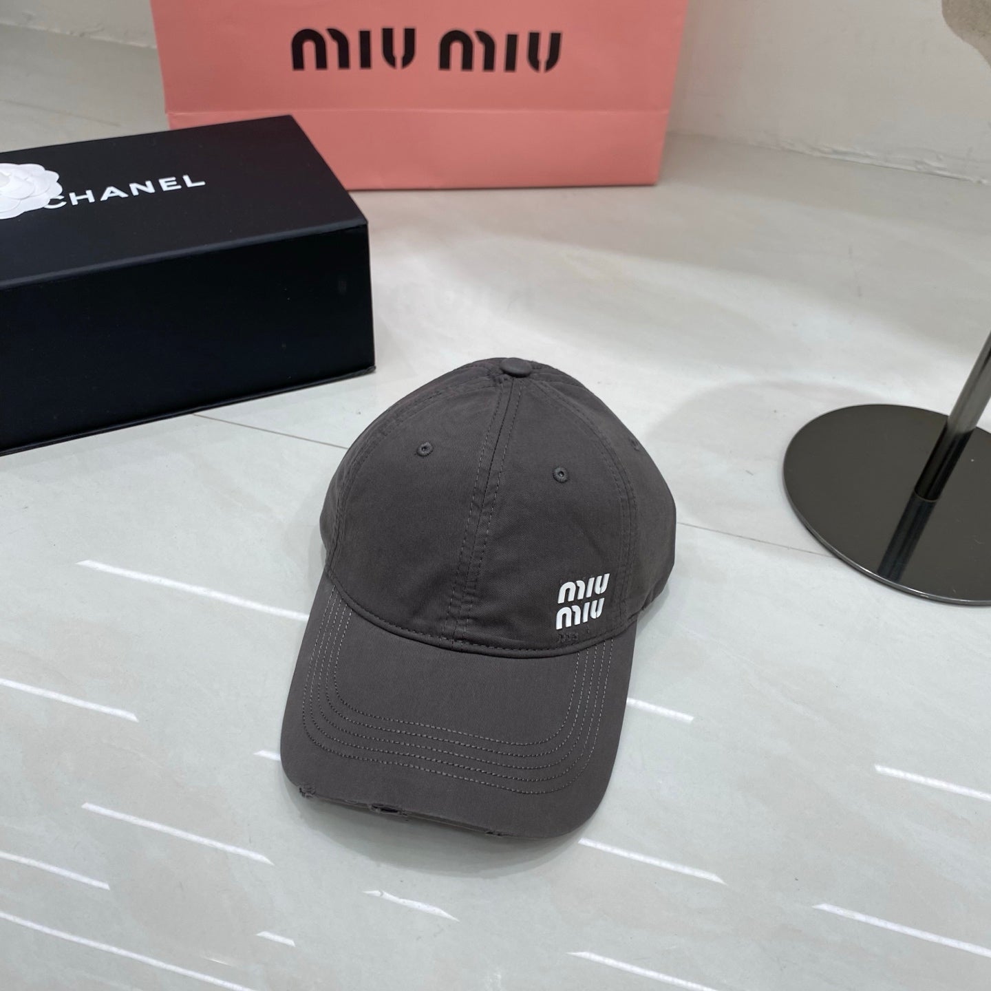 Miu Miu Logo Baseball Cap