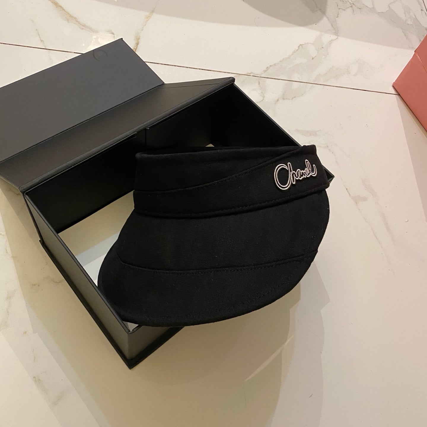 CHANEL Cotton Linen Open-top Hat