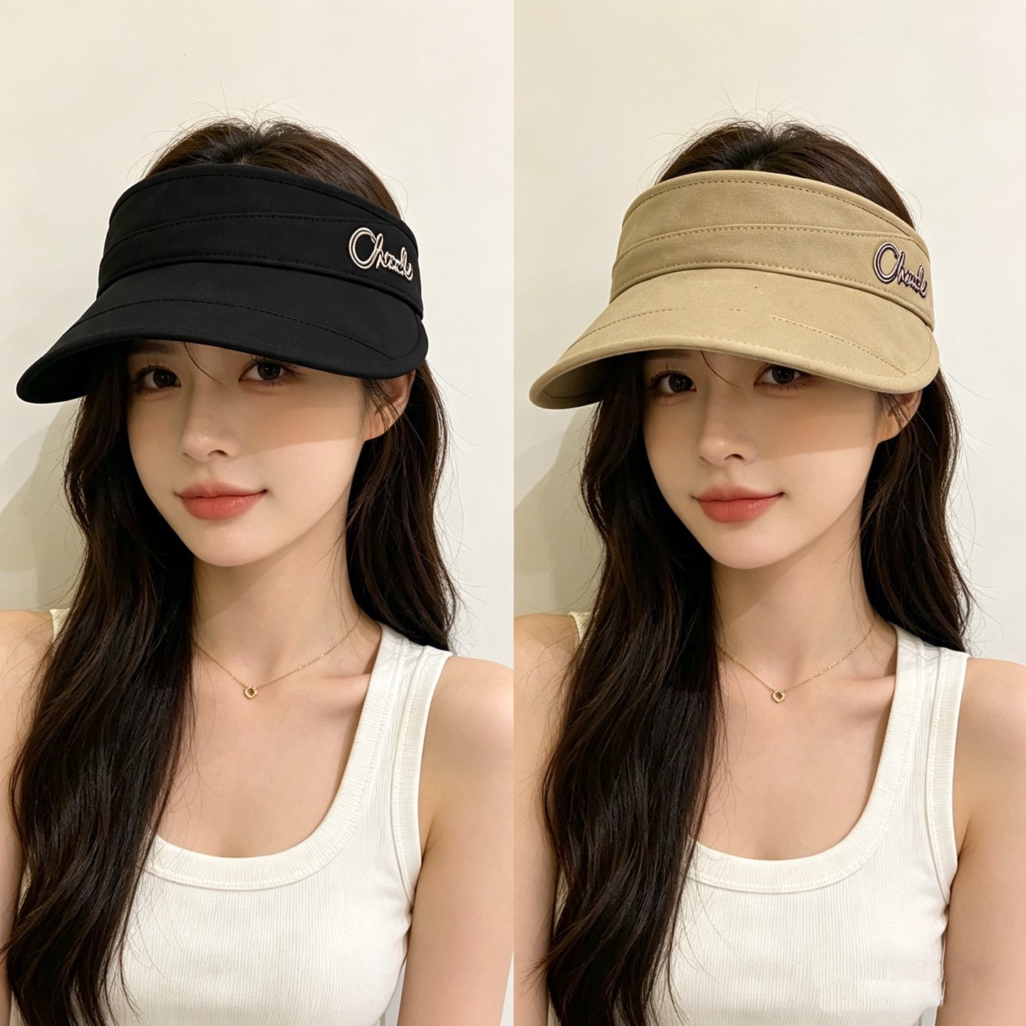 CHANEL Cotton Linen Open-top Hat