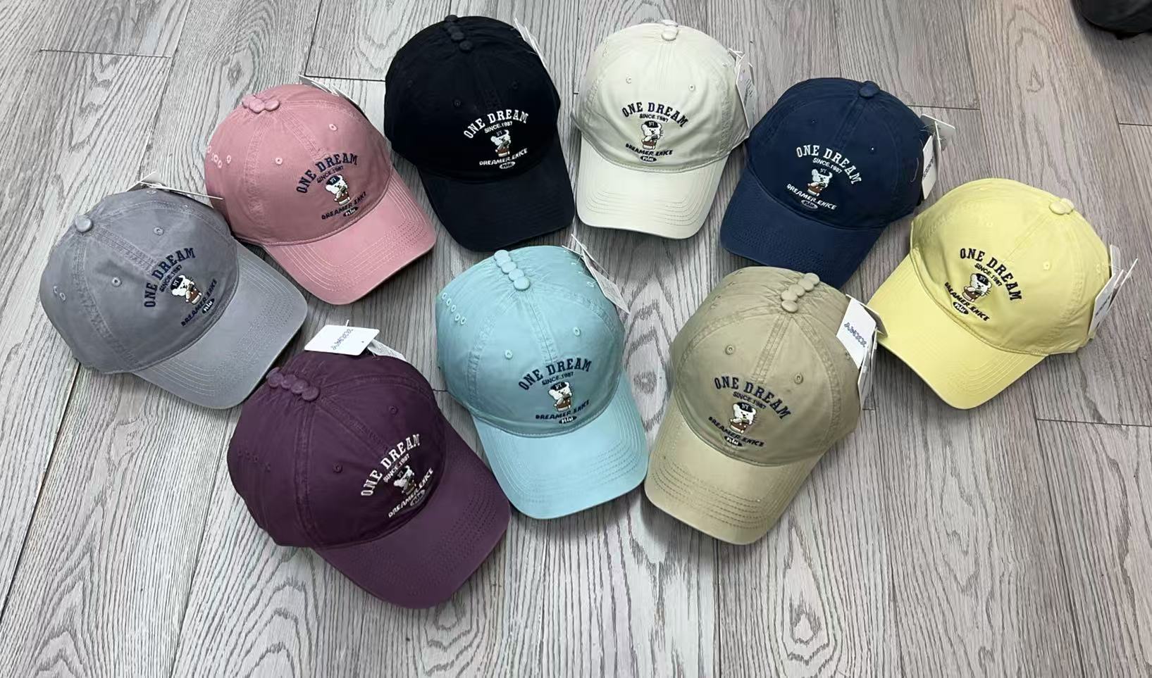 Embroidered Bear Baseball Cap