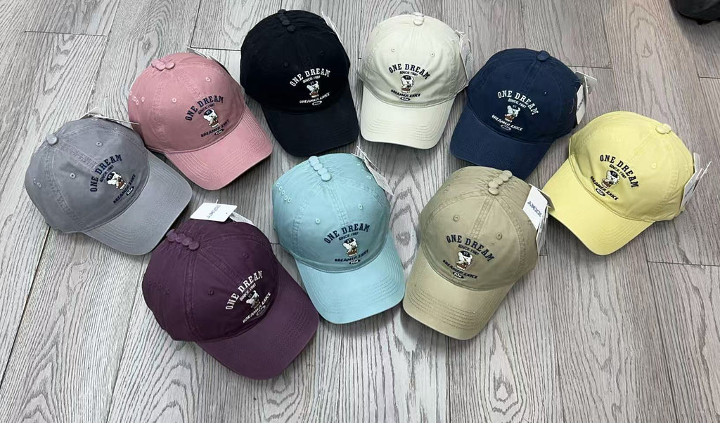 Embroidered Bear Baseball Cap