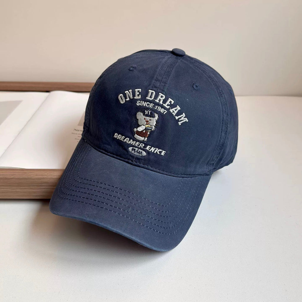Embroidered Bear Baseball Cap