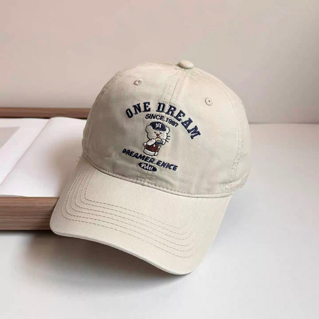 Embroidered Bear Baseball Cap