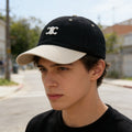 Celine Color-Blocked Baseball Cap