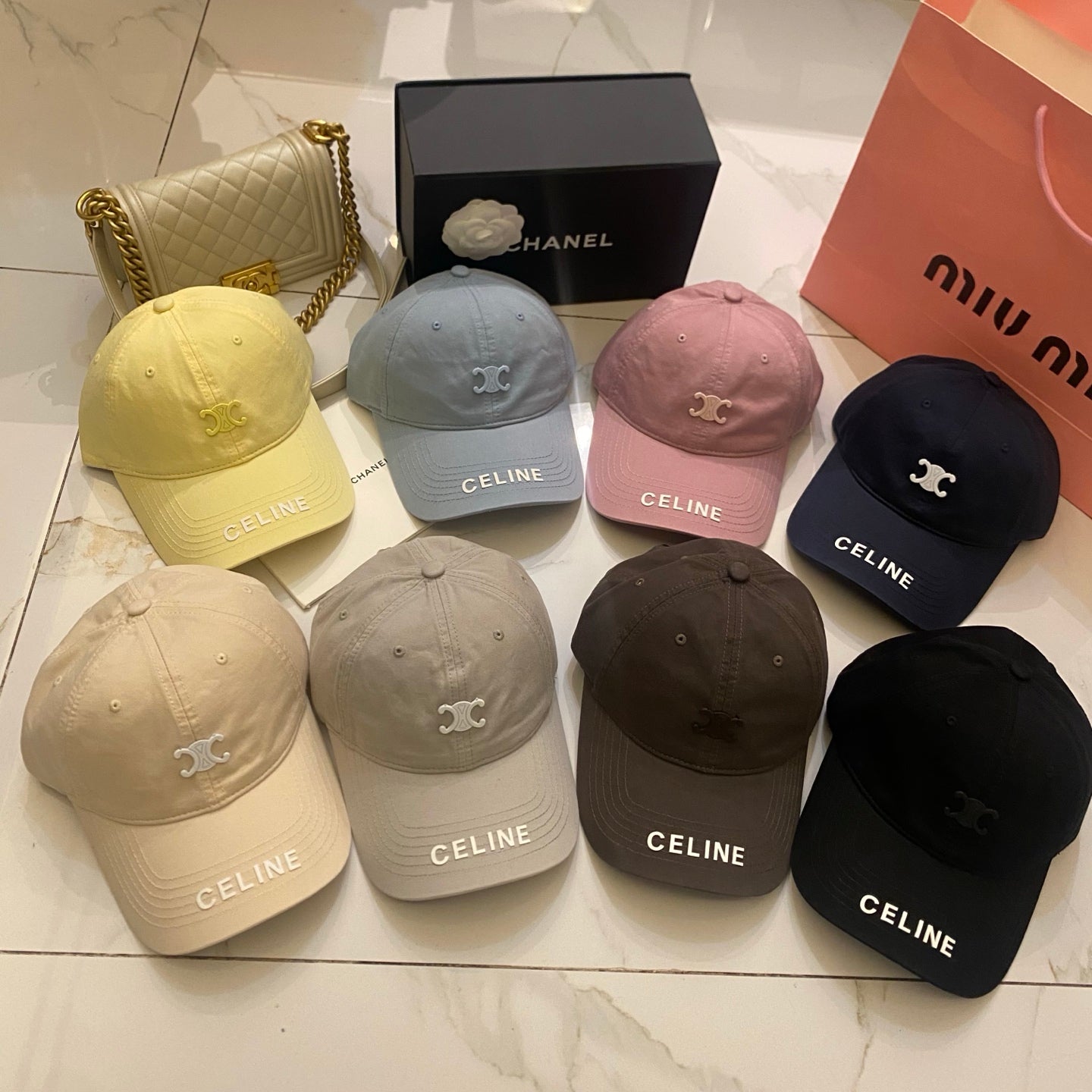CELINE Baseball Cap in Dopamine Color Scheme